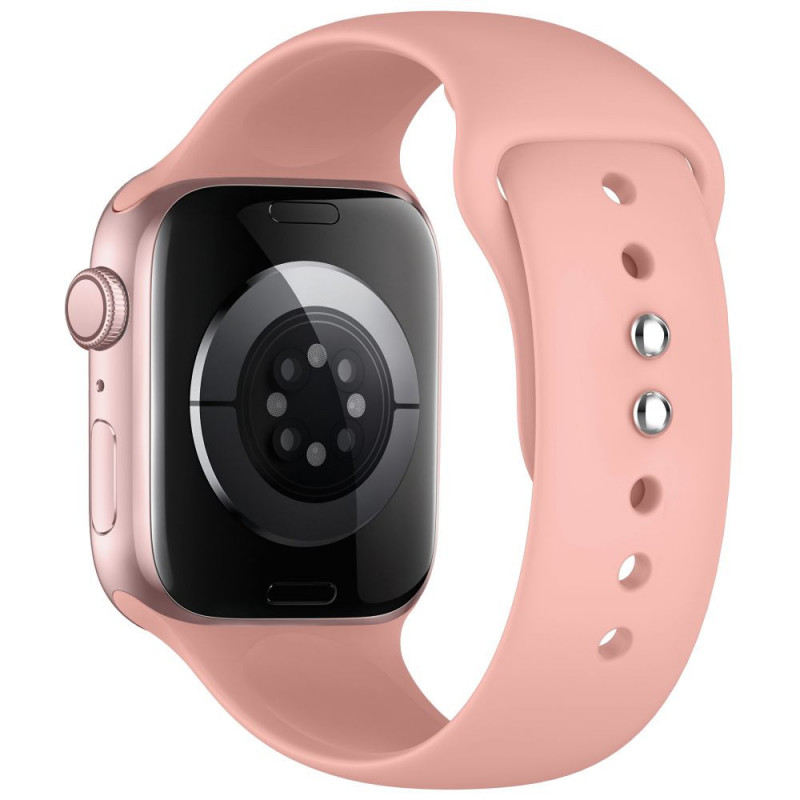 Tech-Protect Silicone rihm Apple Watch 8/9/10/11/12/SE/Ultra 44/45/46/49 mm, tolmune roos