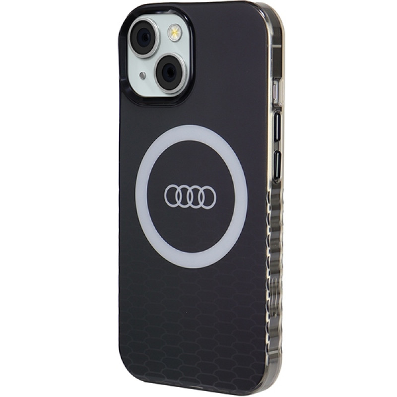 Audi IML Big Logo MagSafe ümbris iPhone 15 / 14 / 13, must (AUDI000075)