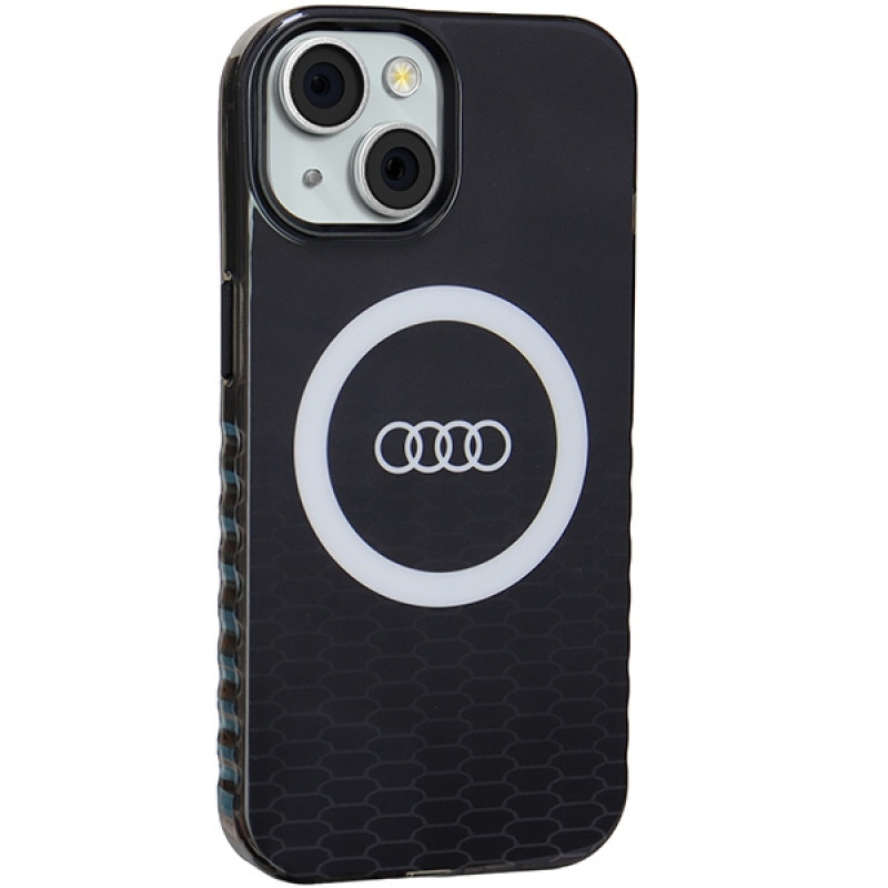 Audi IML Big Logo MagSafe ümbris iPhone 15 / 14 / 13, must (AUDI000075)