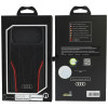 Audi R8 Genuine Leather MagSafe ehtnahast ümbris iPhone 18 Pro Max / 17 Pro Max, must ja punane (AUDI000240)