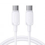 Joyroom S-A14 Multi-Color Series USB-C - USB-C kaabel, 60 W, 480 Mbps, 1,2 m, valge (S-CC100A141W)