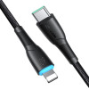 Joyroom Starry Series SA32-CC3 USB-C - USB-C kaabel, 60 W, 480 Mbps, 1 m, must