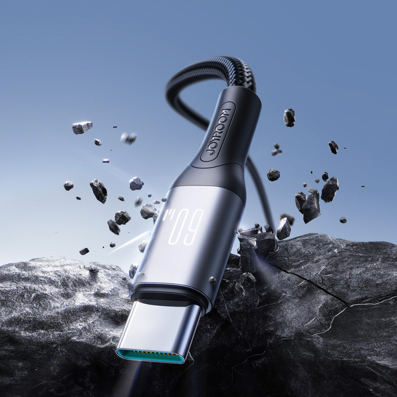 Joyroom Flash Series S-A28 USB-C - USB-C kaabel, 60 W, 480 Mbps, 1 m, must