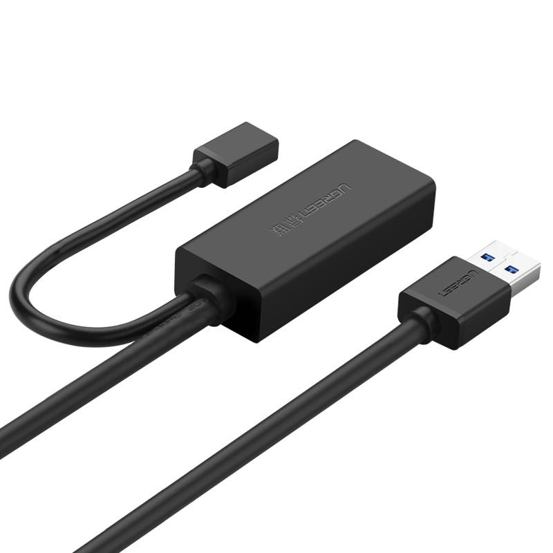 UGREEN US175 USB 3.0 pikenduskaabel micro USB toitepesaga, 5 m, must