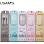 USAMS US-SJ098 U-Turn Micro USB – USB kaabel, 2 A, 1 m, must