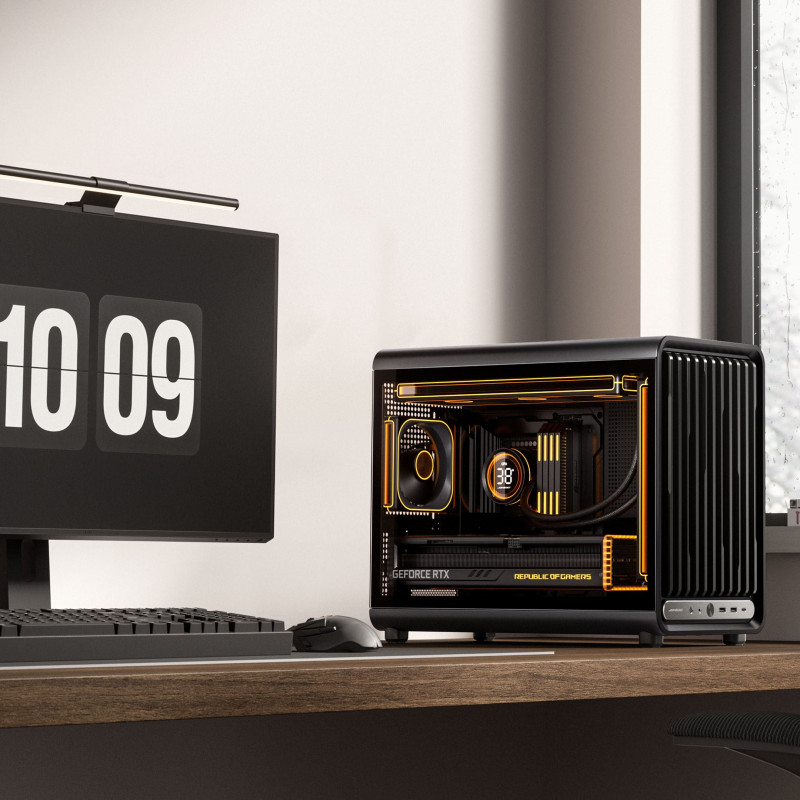 Jonsbo D33 STD arvutikorpus, väike korpus, mATX, karastatud klaas, must (D33 STD BLACK)