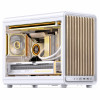 Jonsbo D33 Wood arvutikorpus, väike korpus, mATX, karastatud klaas, valge, puit (D33 WD/WHITE)