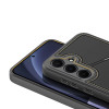 Dux Ducis Rafi II ümbris Samsung Galaxy S25 jaoks alusega ja rahakotiga, must