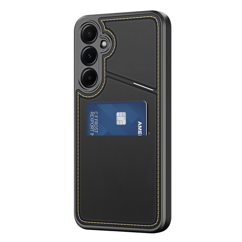 Dux Ducis Rafi II ümbris Samsung Galaxy S25 jaoks alusega ja rahakotiga, must