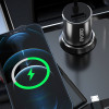 Dudao R5ProN autolaadija sisseehitatud 3-ühes kaabliga (Lightning / USB-C / micro USB), 3,4 A, 1 m, must