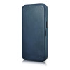 iCarer CE Oil Wax Premium Leather Folio Case magnetiga avatav ümbris iPhone 14 Plus jaoks, MagSafe, sinine (AKI14220707-BU)
