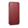 iCarer CE Oil Wax Premium Leather Folio Case magnetiga avatav ümbris iPhone 14 Plus jaoks, MagSafe, punane (AKI14220707-RD)