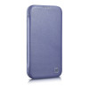 iCarer CE Premium Leather Folio Case nahkümbris Apple iPhone 14 Plus / 15 Plus jaoks, MagSafe, helelilla (ICR413)