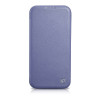 iCarer CE Premium Leather Folio Case nahkümbris Apple iPhone 14 Pro Max jaoks, MagSafe, helelilla (ICR419)