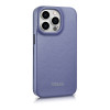 iCarer CE Premium Leather Folio Case nahkümbris Apple iPhone 14 Pro Max jaoks, MagSafe, helelilla (ICR419)
