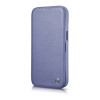 iCarer CE Premium Leather Folio Case nahkümbris Apple iPhone 14 Pro Max jaoks, MagSafe, helelilla (ICR419)