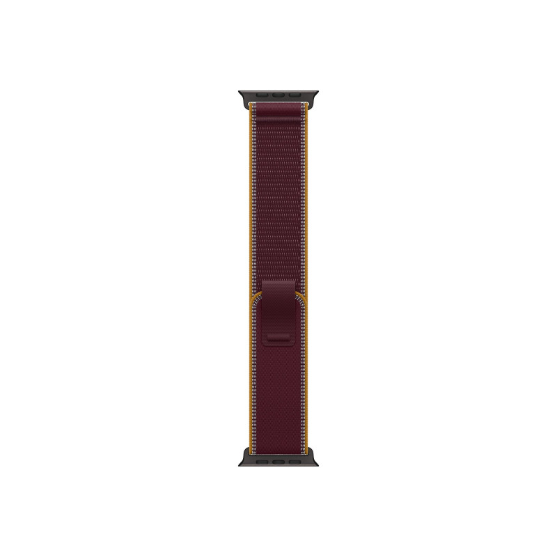 Apple Trail Loop nutikella rihm 49 mm, burgundiapunane, M/L, musta titaani viimistlus, MKA94ZM/A