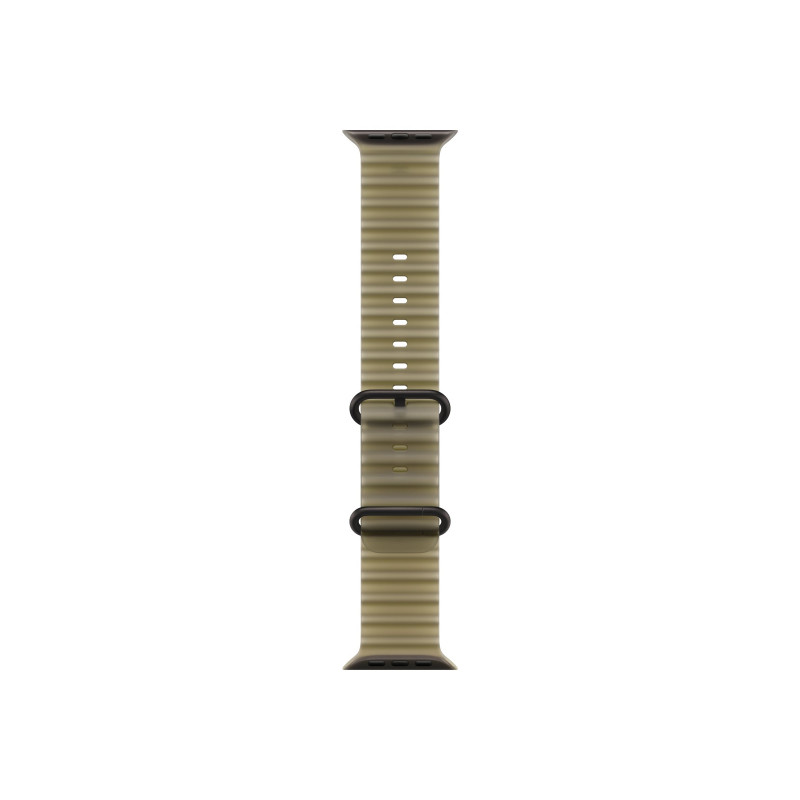 Apple Ocean Band nutikella rihm 49 mm, poolläbipaistev merirohe, musta titaani viimistlus, MKAV4ZM/A