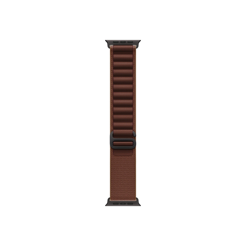 Apple Alpine Loop nutikella rihm 49 mm, burgundiapunane, keskmine suurus, musta titaani viimistlus, MKF14ZM/A