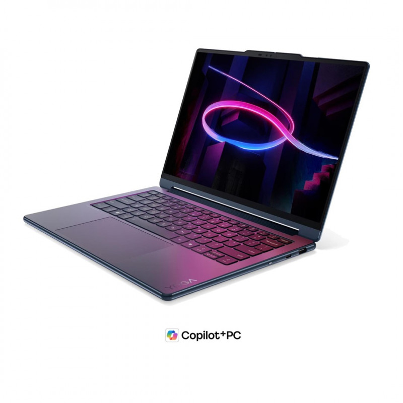 Lenovo Yoga 9i 2-in-1 Aura Edition 14IPH11 83SE001XPB sülearvuti, 14" 2,8K OLED puuteekraan, Intel Core Ultra 7 355, 32 GB RAM, 512 GB SSD, sinine