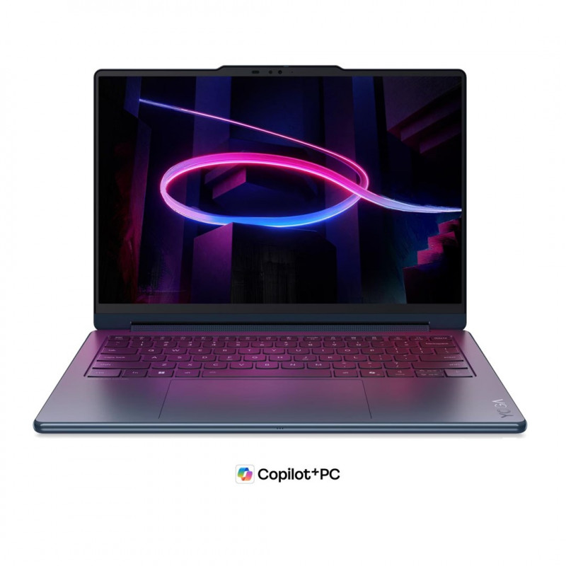 Lenovo Yoga 9i 2-in-1 Aura Edition 14IPH11 83SE001XPB sülearvuti, 14" 2,8K OLED puuteekraan, Intel Core Ultra 7 355, 32 GB RAM, 512 GB SSD, sinine