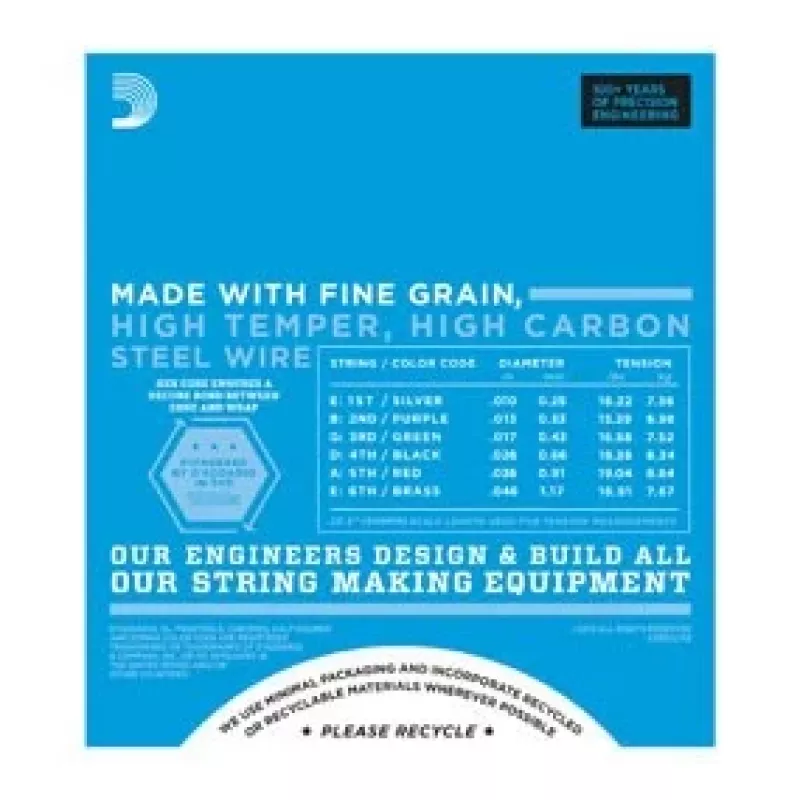 Daddario D'Addario EXL110 Regular Light elektrikitarri keeled, 10-46