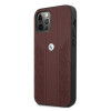 BMW BMHCP12LRSPPR Curve Perforate nahkne kõva ümbris mudelile Apple iPhone 12 Pro Max, punane