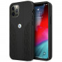 BMW BMHCP12LRSPPK Curve Perforate nahkne kõva ümbris mudelile Apple iPhone 12 Pro Max, must