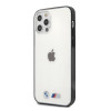 BMW BMHCP12LMBTOK Sandblast kõva ümbris Apple iPhone 12 Pro Max jaoks, läbipaistev