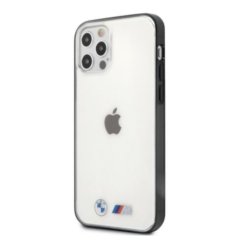 BMW BMHCP12LMBTOK Sandblast kõva ümbris Apple iPhone 12 Pro Max jaoks, läbipaistev