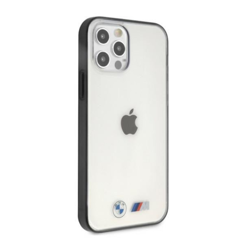 BMW BMHCP12LMBTOK Sandblast kõva ümbris Apple iPhone 12 Pro Max jaoks, läbipaistev