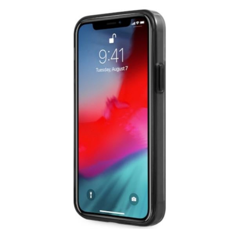 BMW BMHCP12LMBTOK Sandblast kõva ümbris Apple iPhone 12 Pro Max jaoks, läbipaistev