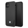BMW BMHCN61RSWPK Leather Perforate kõva ümbris Apple iPhone 11 jaoks, must