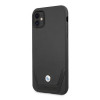 BMW BMHCN61RSWPK Leather Perforate kõva ümbris Apple iPhone 11 jaoks, must