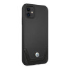 BMW BMHCN61RSWPK Leather Perforate kõva ümbris Apple iPhone 11 jaoks, must