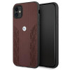 BMW BMHCN61RSPPR Leather Curve Perforate kõva ümbris Apple iPhone 11 jaoks, punane