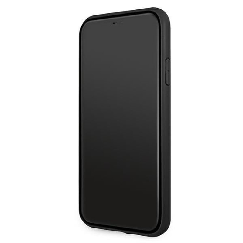 BMW BMHCN61RSPPR Leather Curve Perforate kõva ümbris Apple iPhone 11 jaoks, punane