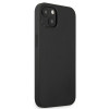 Mercedes-AMG AMHCP13MDOLBK Leather Hot Stamped kõva ümbris Apple iPhone 13 jaoks, must