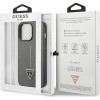 Guess GUHCP13LPSATLG kõva ümbris Apple iPhone 13 Pro jaoks, Saffiano Triangle Logo, hõbedane