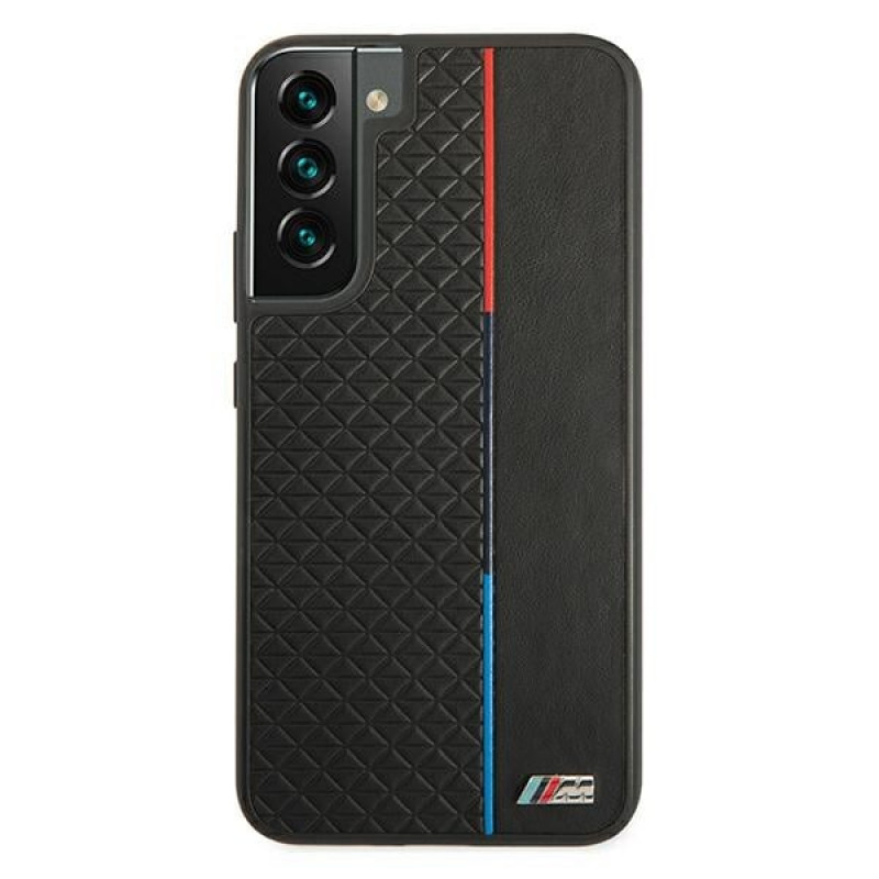 BMW BMHCS22MTRTBK kõva ümbris Samsung Galaxy S22+ jaoks, M Collection Triangles, must