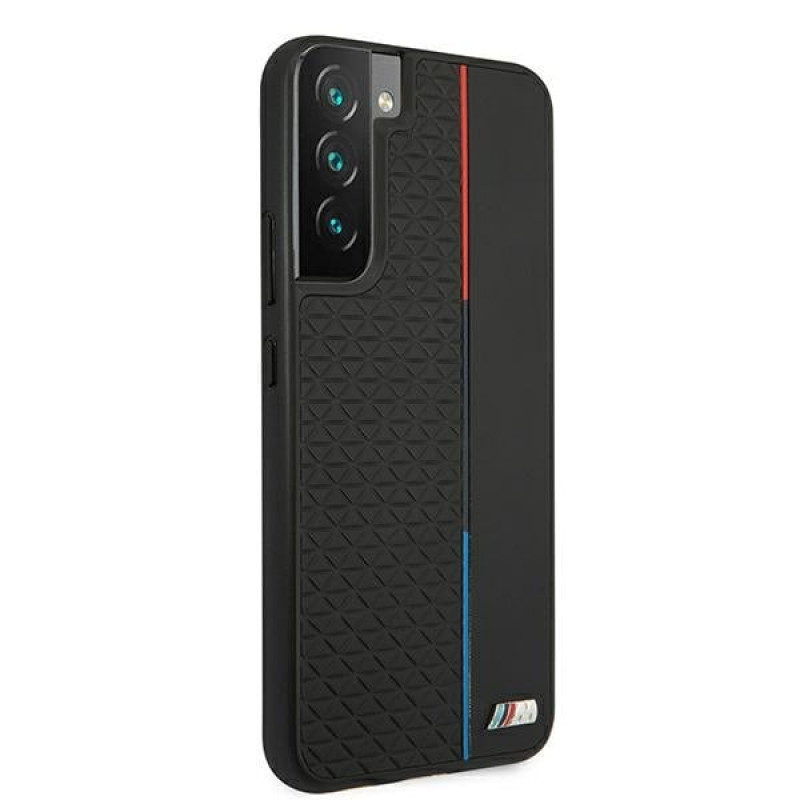 BMW BMHCS22MTRTBK kõva ümbris Samsung Galaxy S22+ jaoks, M Collection Triangles, must