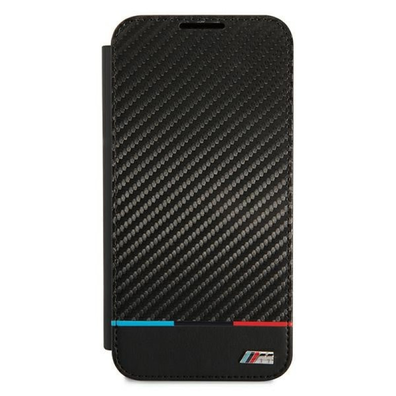 BMW BMBKS22MPUCARTCBK raamatuümbris Samsung Galaxy S22+ jaoks, M Collection Triangles, must