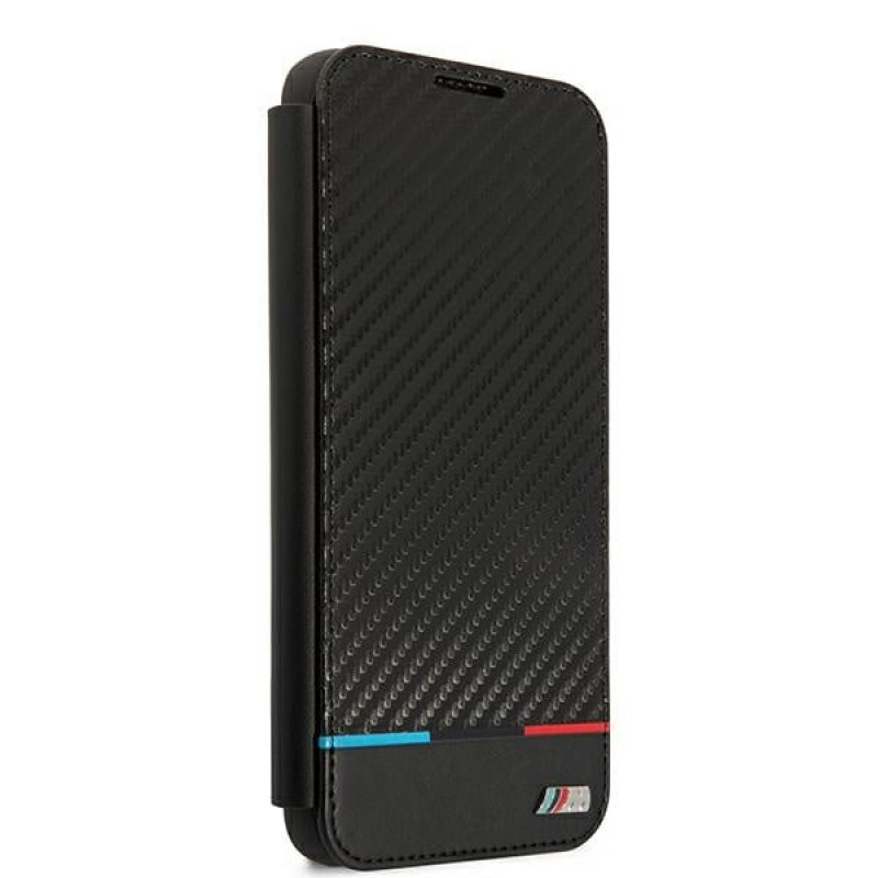 BMW BMBKS22MPUCARTCBK raamatuümbris Samsung Galaxy S22+ jaoks, M Collection Triangles, must