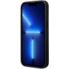 BMW BMHCP14X22RBDK Leather Blue Dots kõva ümbris telefonile iPhone 14 Pro Max 6,7", must