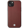 BMW BMHCP14S22RFGR Leather Diamond Pattern kõva ümbris telefonile iPhone 14 6,1", bordoopunane