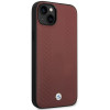 BMW BMHCP14S22RFGR Leather Diamond Pattern kõva ümbris telefonile iPhone 14 6,1", bordoopunane