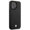 BMW BMHCP14L22RFGK Leather Diamond Pattern kõva ümbris telefonile iPhone 14 Pro 6,1", must