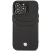 BMW BMHCP14L22RSEPK ümbris iPhone 14 Pro, must, Leather Card Slot