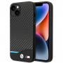BMW BMHCP14M22NBCK ümbris iPhone 14 Plus, must, Leather Carbon