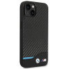 BMW BMHCP14M22NBCK ümbris iPhone 14 Plus, must, Leather Carbon